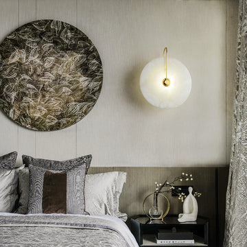 Labaster Round Bedroom Wall Sconce