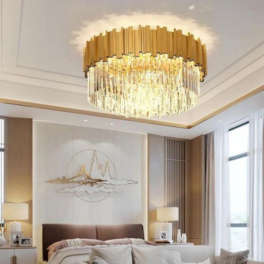 Bourbons Lin Flush Mount Chandelier