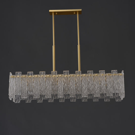 Rosana Brass Chandelier 6-Lights For Dining Room