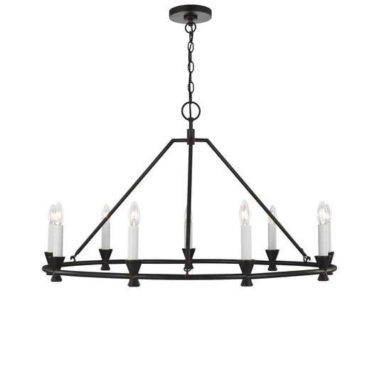 Keystone Round Tiers Chandelier 40"