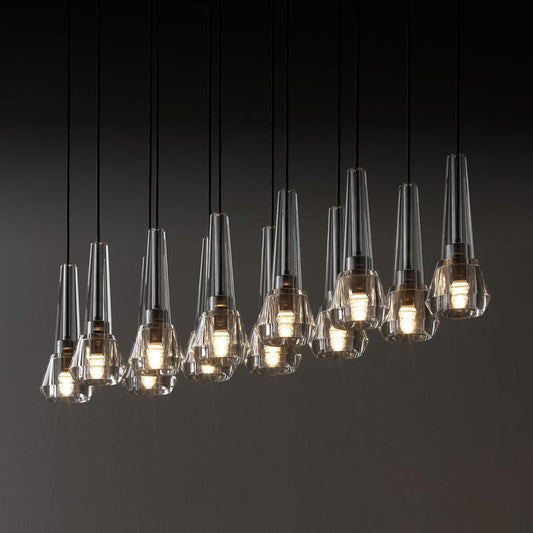 Apoli Linear Chandelier For Dining Room 12 Lights