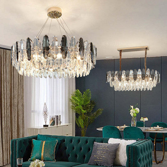 Bobon Post-Modern Crystal Chandelier For Dining Room Living Room