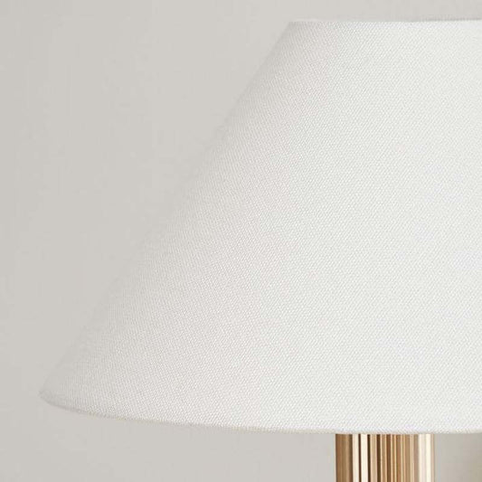 Alen White Tapered Linen Shade For Sconce