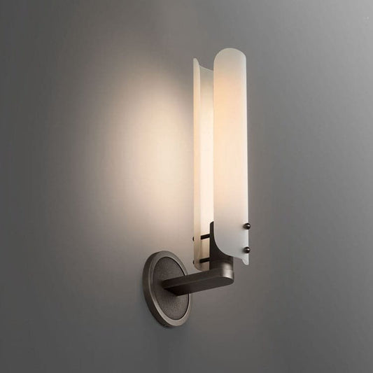 Helen White Glass Shade Wall Sconce