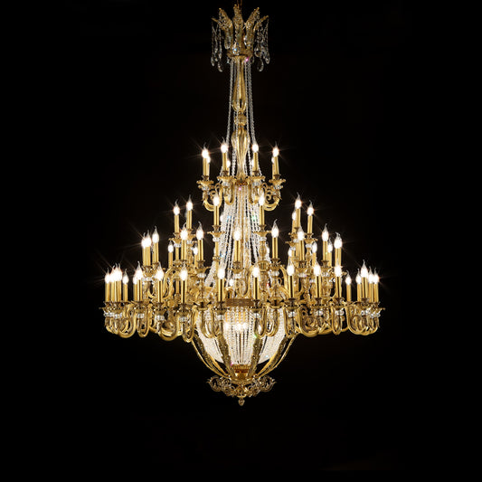 Artistic design vintage style K9 crystal chandelier W 63″