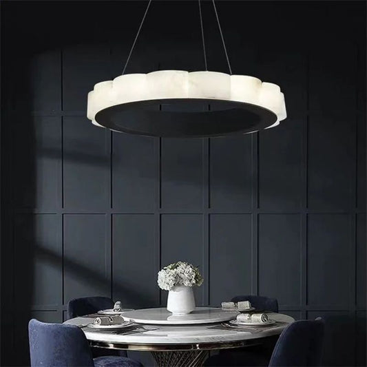 Labster Black Round Chandelier