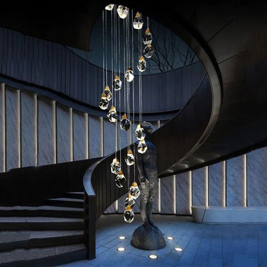 Nicole Crystal Staircase De Chandelier