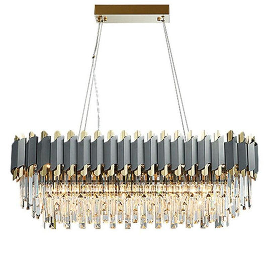 Bobon Flavian Rectangular Crystal Chandelier