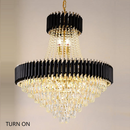 Bobon Crystal Multilayer Chandelier