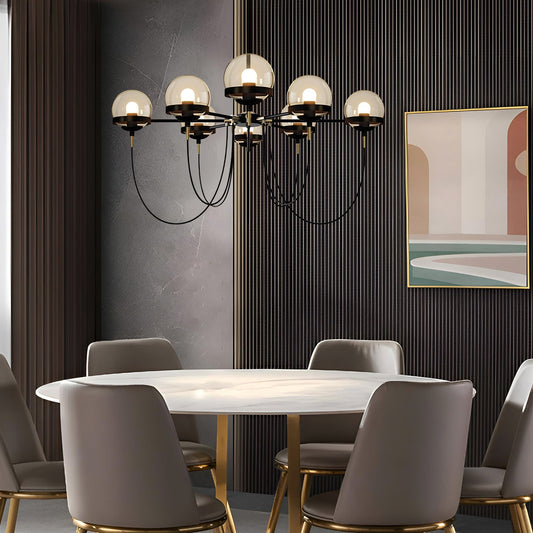 Brandon Orb Round Chandelier For Living Room